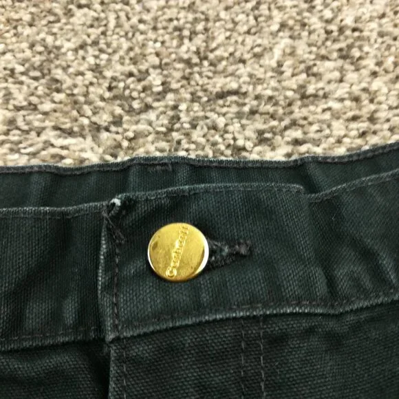 Vintage Carhartt Carpenter Double Knee Work Pants 32x30 B01 BLK